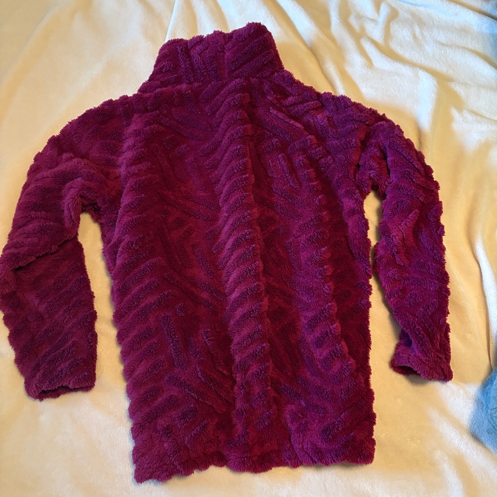Eddie Bauer Fuchsia Plush pullover